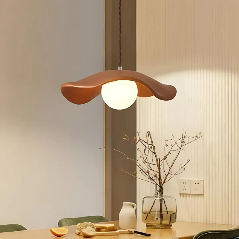 Pendant Light Fixture – Wabi Sabi Metal Design for Dining Room Decor