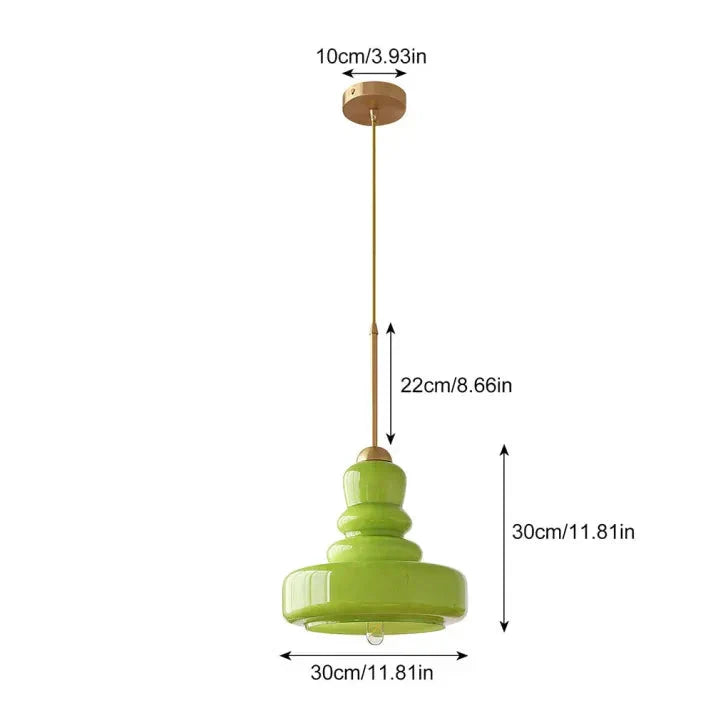 Modern Pendant Light – Bauhaus Glass Fixture for Home Office Decor