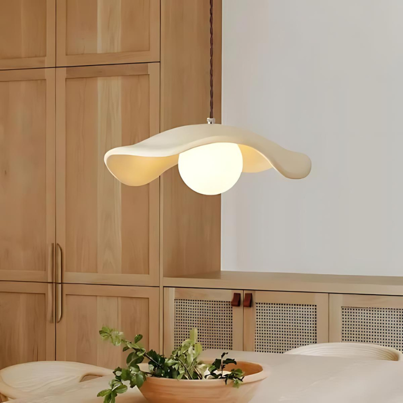 Pendant Light Fixture – Wabi Sabi Metal Design for Dining Room Decor