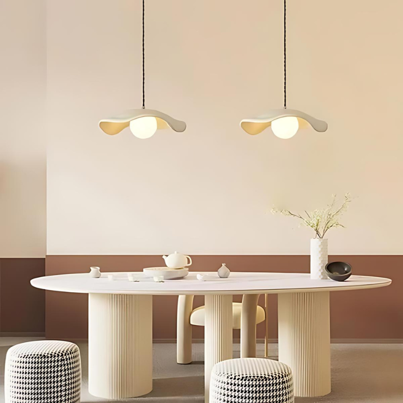 Pendant Light Fixture – Wabi Sabi Metal Design for Dining Room Decor