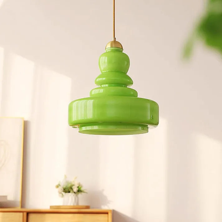 Modern Pendant Light – Bauhaus Glass Fixture for Home Office Decor