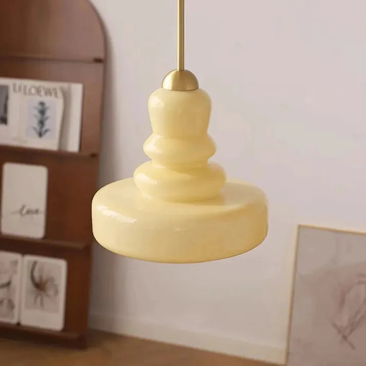 Modern Pendant Light – Bauhaus Glass Fixture for Home Office Decor