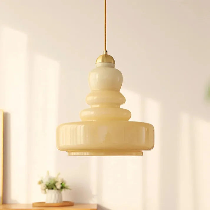 Modern Pendant Light – Bauhaus Glass Fixture for Home Office Decor
