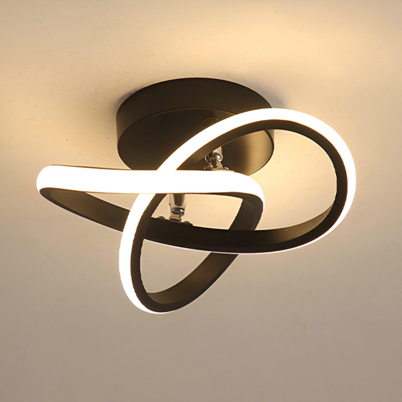 LED Ceiling Light – Elegant Artistic Swirl Design for Home Office Decor