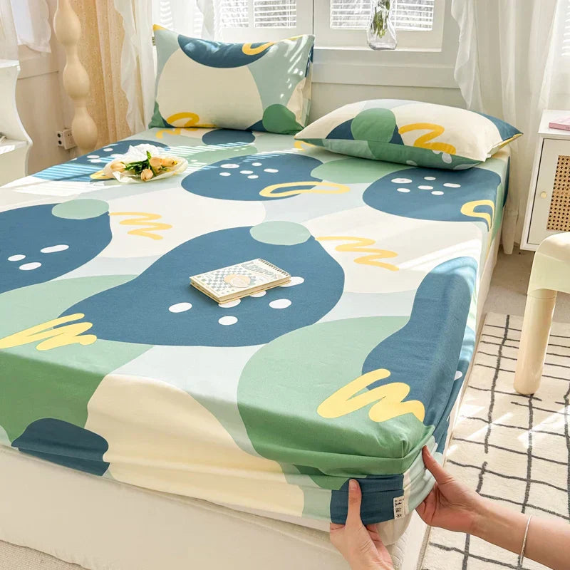 Breathable Cotton Fitted Sheet – Soft, Comfortable Bedding for Better Sleep