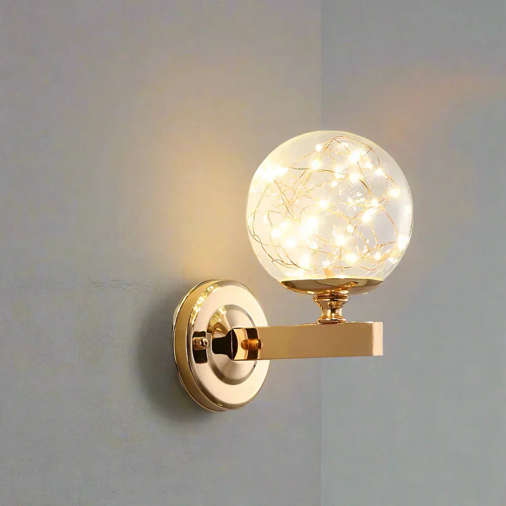 LED Wall Light – Coloured Glass Fixture for Elegant Home Office Decor