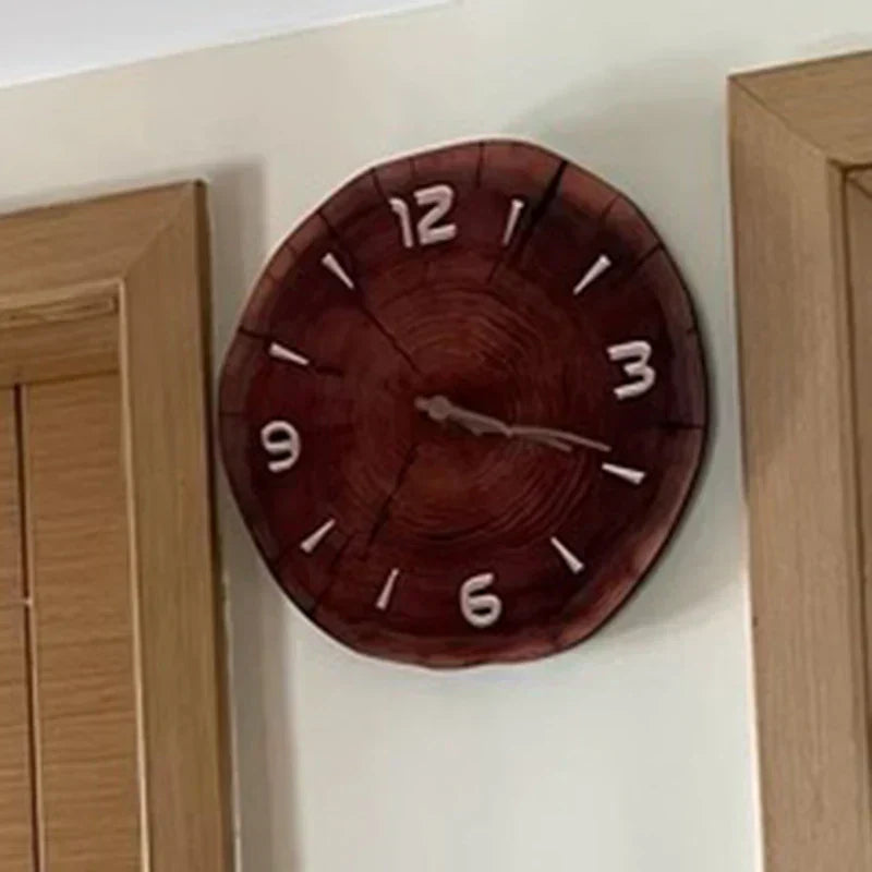 Natural Wood Wall Clock – Stylish Home Office Decor with Modern Design