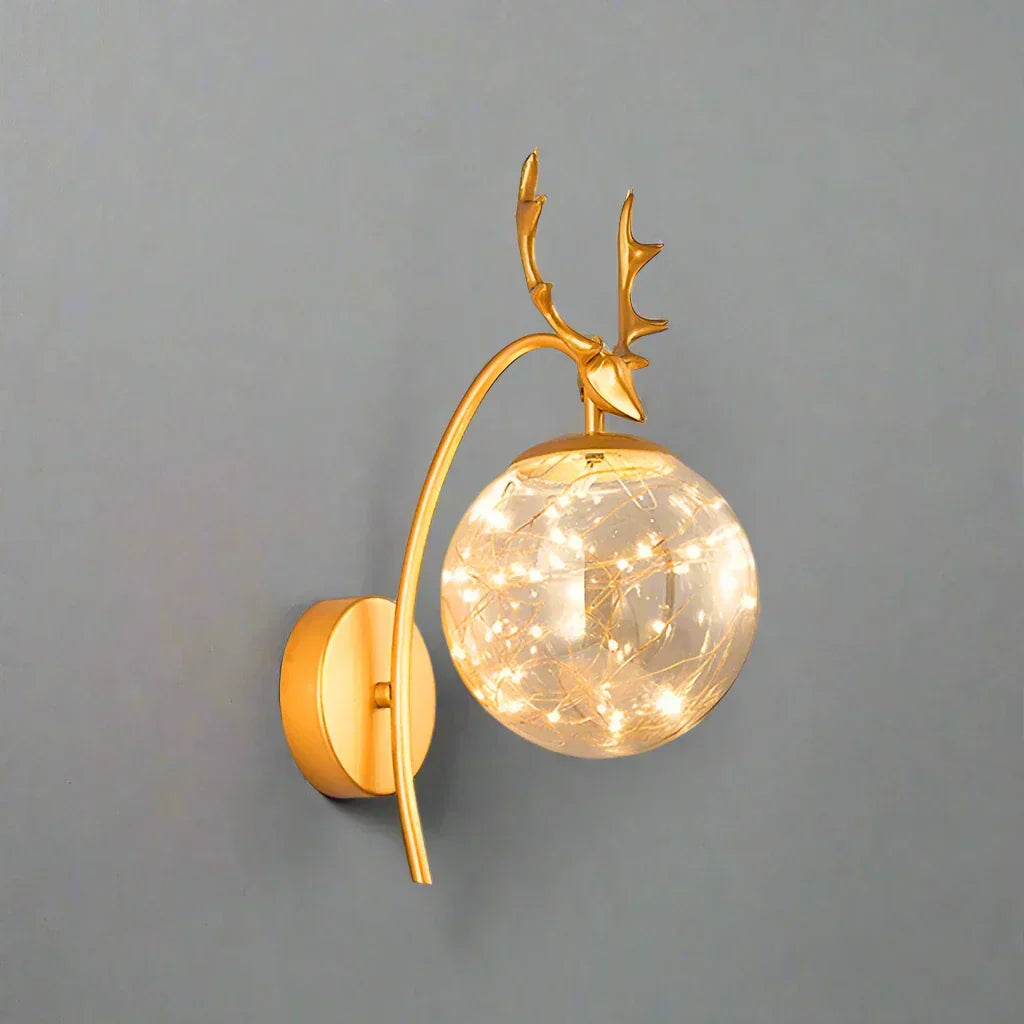 LED Wall Light – Coloured Glass Fixture for Elegant Home Office Decor