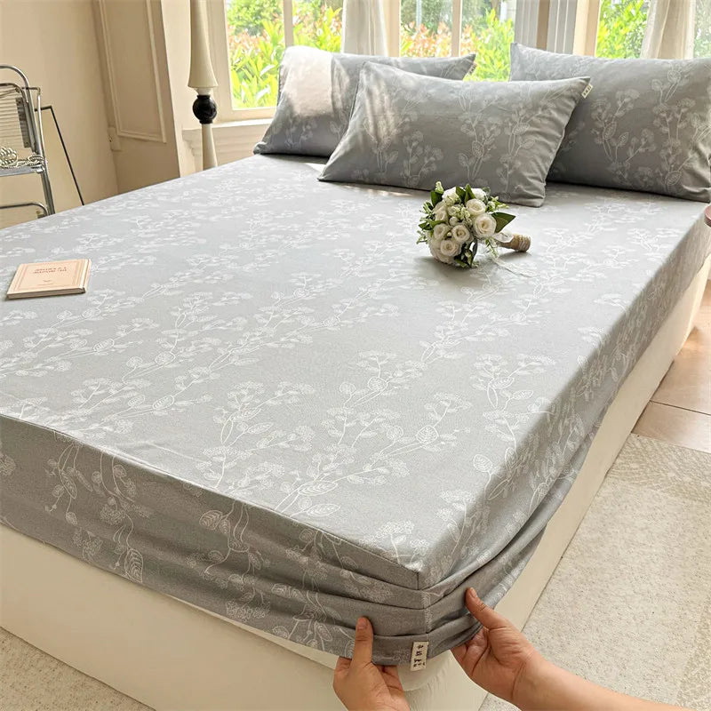 Breathable Cotton Fitted Sheet – Soft, Comfortable Bedding for Better Sleep