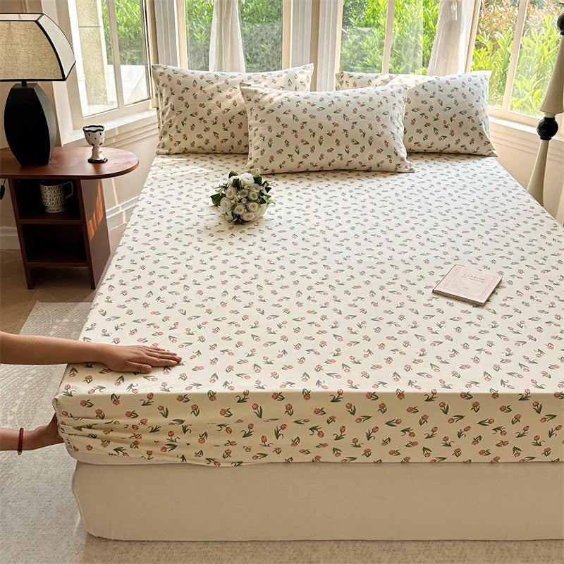 Breathable Cotton Fitted Sheet – Soft, Comfortable Bedding for Better Sleep