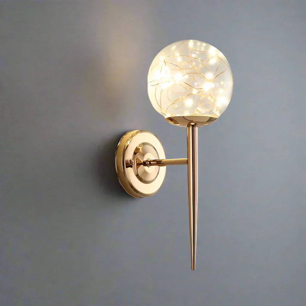LED Wall Light – Coloured Glass Fixture for Elegant Home Office Decor