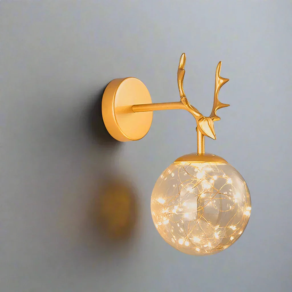 LED Wall Light – Coloured Glass Fixture for Elegant Home Office Decor