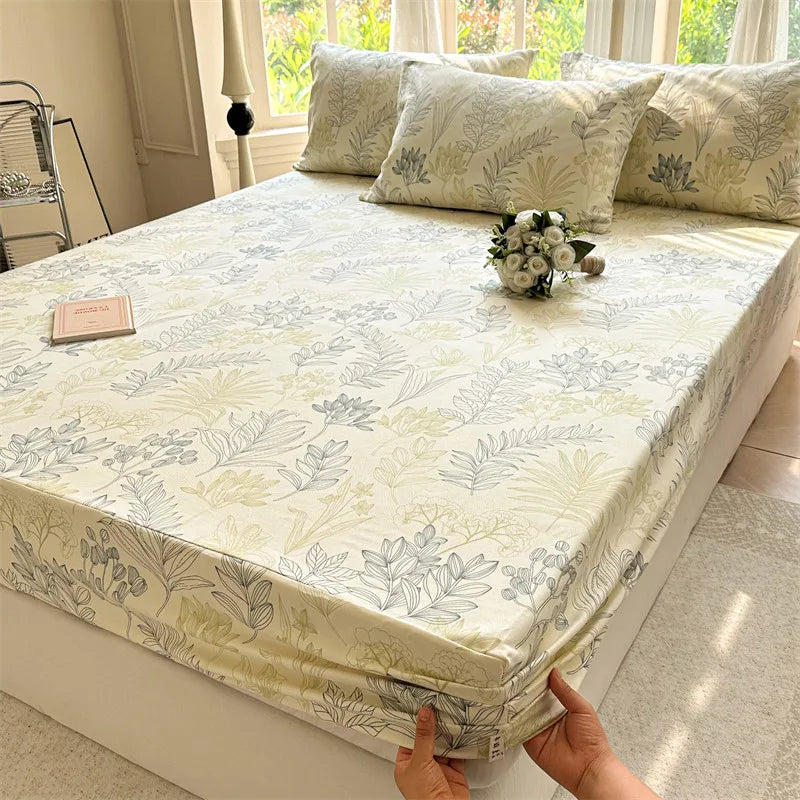 Breathable Cotton Fitted Sheet – Soft, Comfortable Bedding for Better Sleep