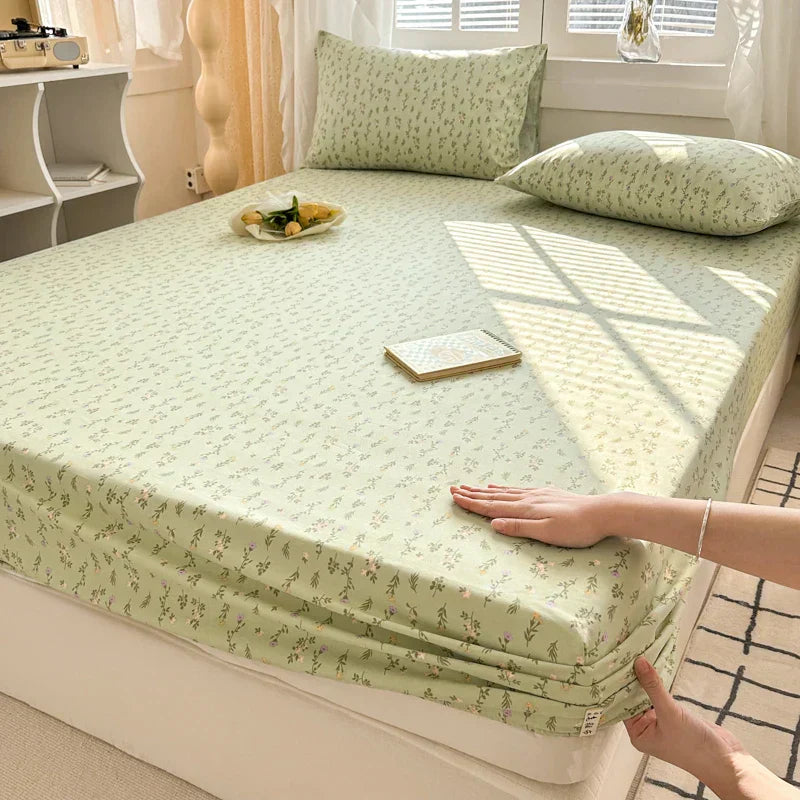 Breathable Cotton Fitted Sheet – Soft, Comfortable Bedding for Better Sleep