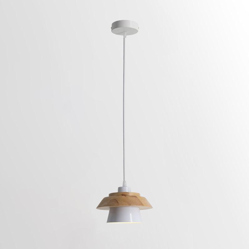 Scandinavian Pendant Light – Wood and Stone Design for Home Office Decor