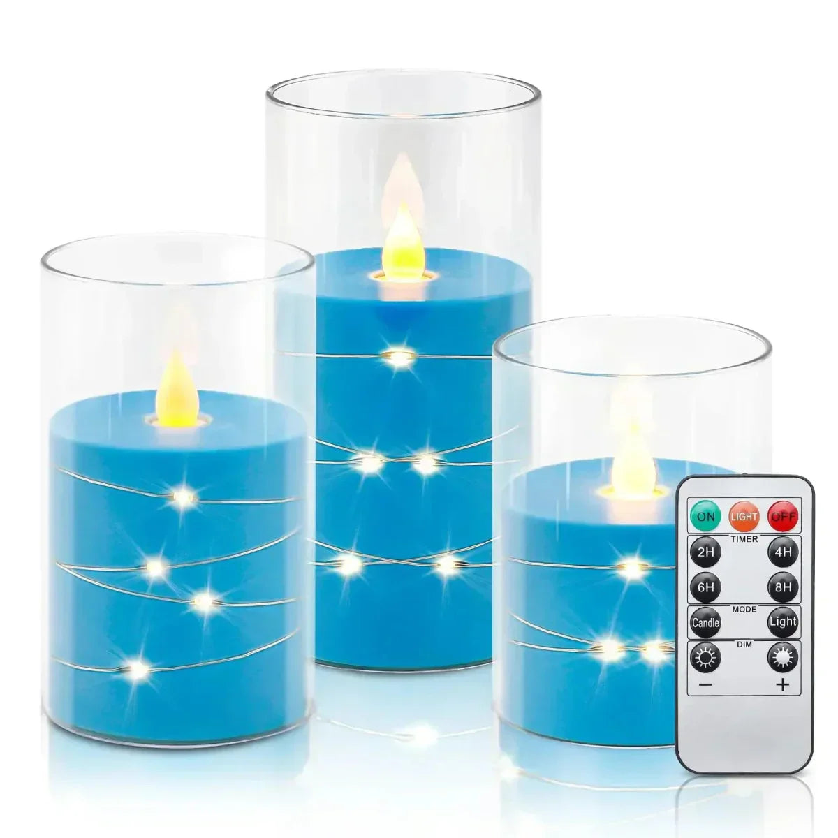 LED Tea Lights – Realistic Flame Effect Candles for Home and Office Decor