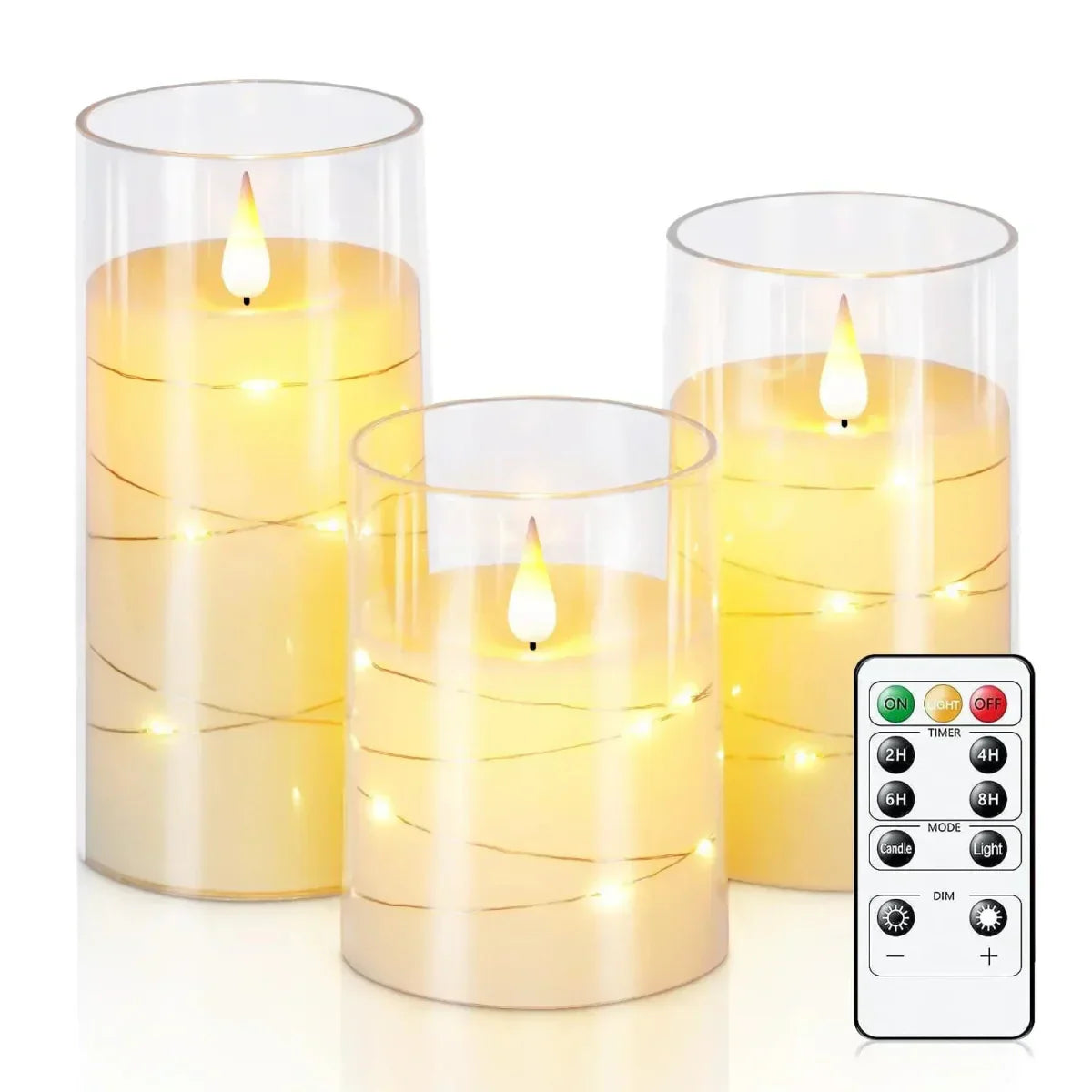 LED Tea Lights – Realistic Flame Effect Candles for Home and Office Decor
