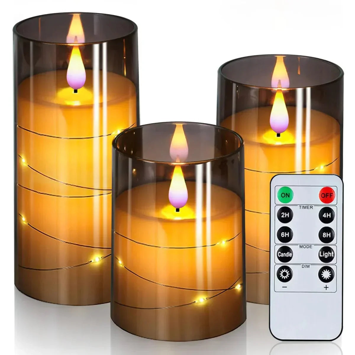 LED Tea Lights – Realistic Flame Effect Candles for Home and Office Decor