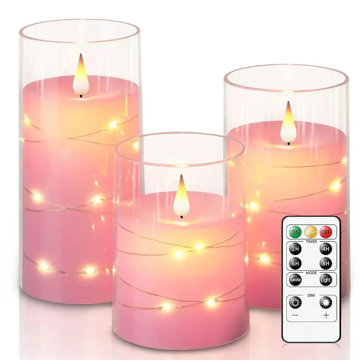 LED Tea Lights – Realistic Flame Effect Candles for Home and Office Decor