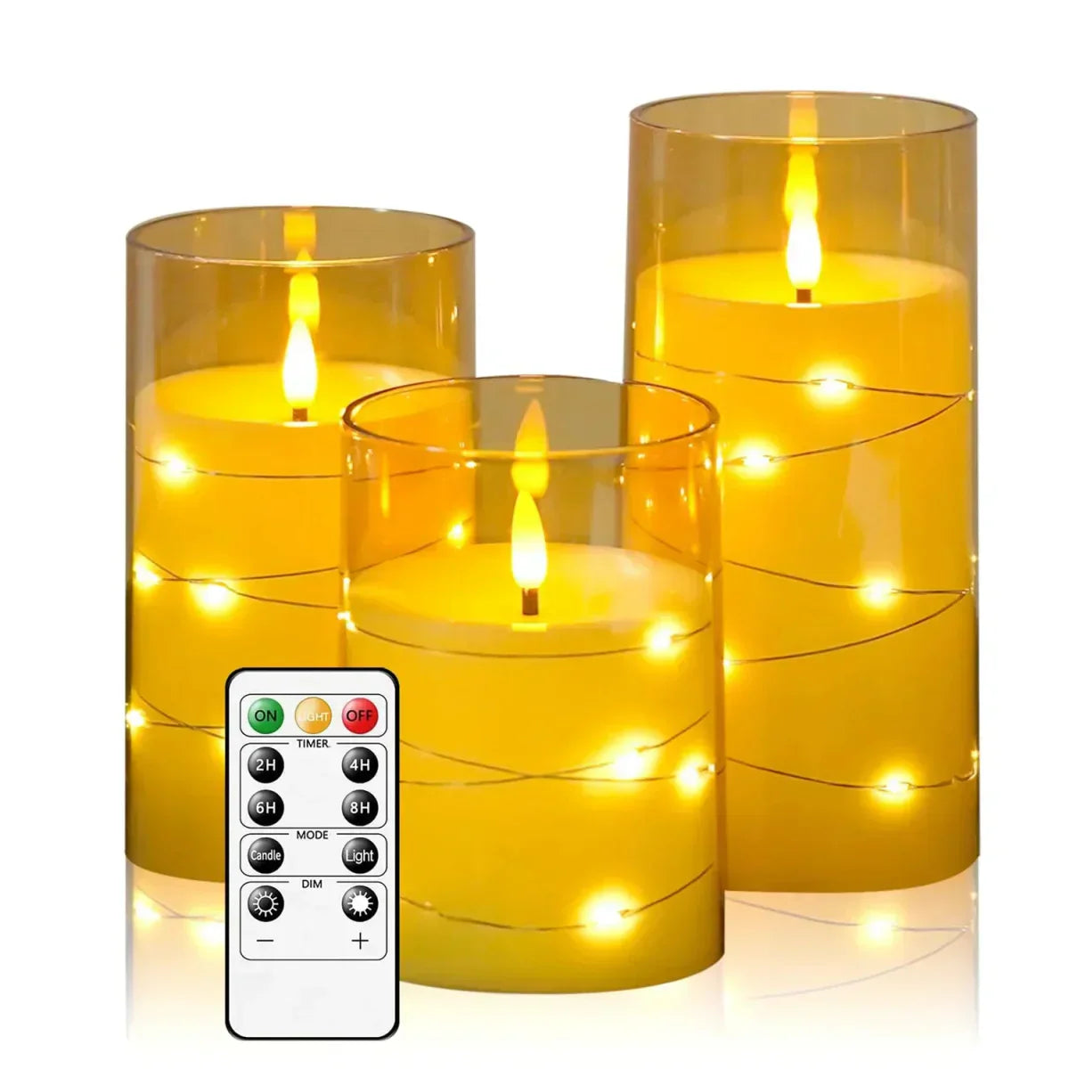 LED Tea Lights – Realistic Flame Effect Candles for Home and Office Decor