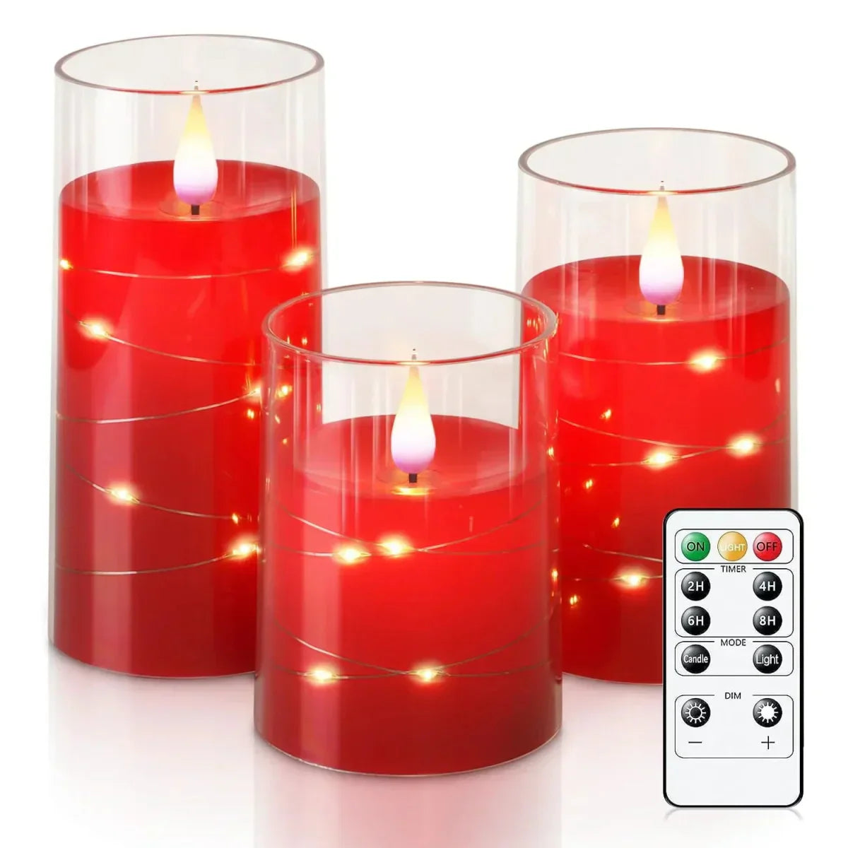 LED Tea Lights – Realistic Flame Effect Candles for Home and Office Decor