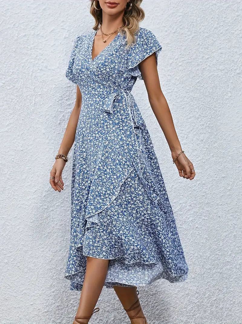 Summer Dress Women – Lightweight Floral Maxi Dress for Beach