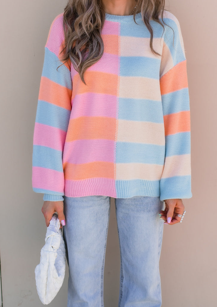 Colorful Spring Sweater Women – Lightweight Knit Pullover for Casual Wear