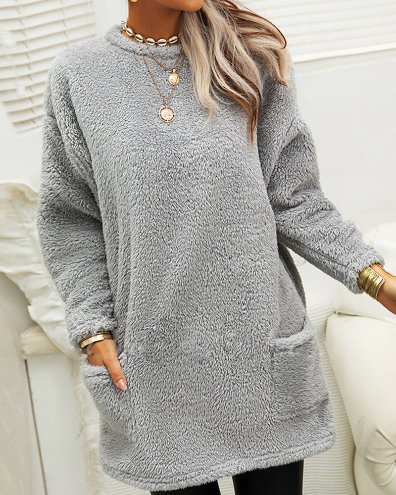 Warm Long Pullover Sweater for Women – Cozy Knit Top for Winter