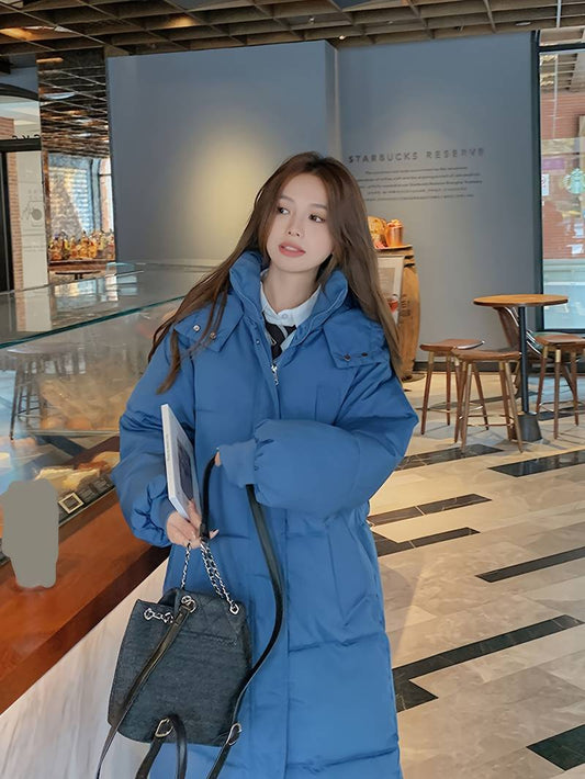 Long Puffer Jacket Women – Warm Stylish Winter Coat with Hood