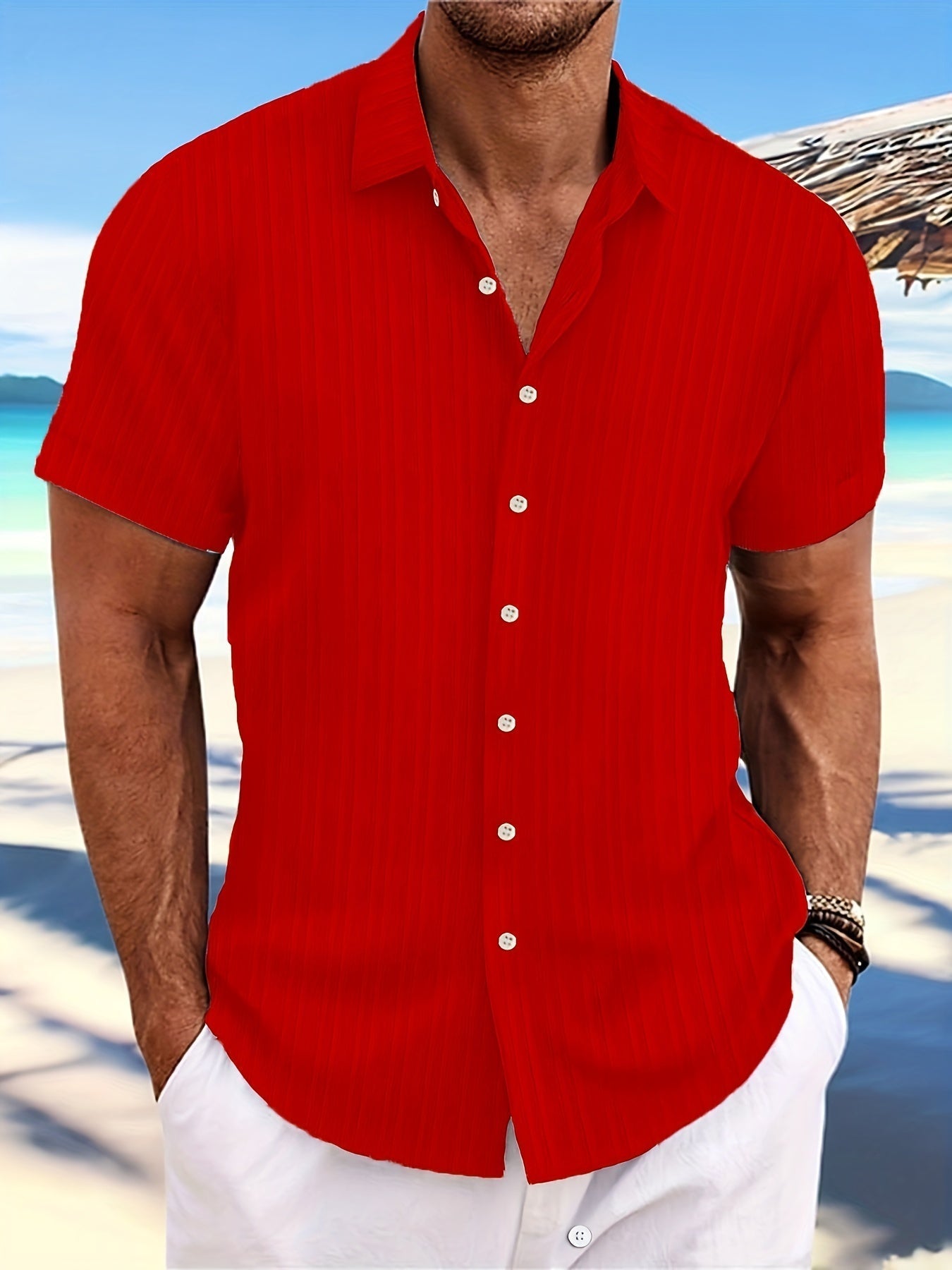 Stylish Striped Shirt – Loose Fit Casual Top for Men