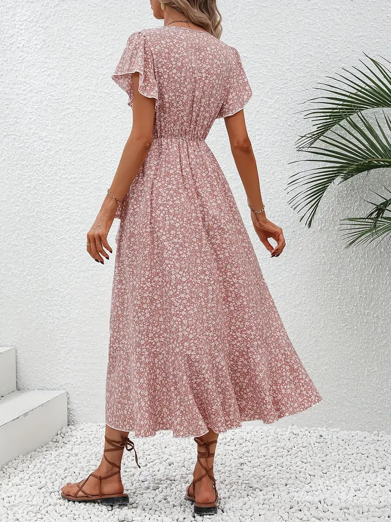 Summer Dress Women – Lightweight Floral Maxi Dress for Beach