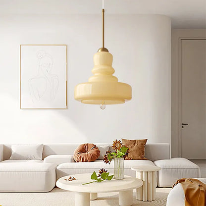 Modern Pendant Light – Bauhaus Glass Fixture for Home Office Decor