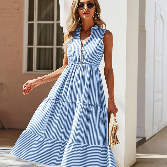 Casual Shirt Dress Women – Elegant Flowy Dress for Everyday Wear