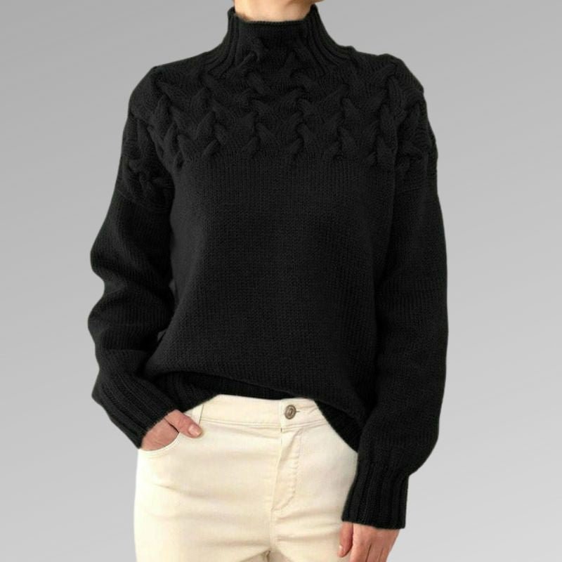 Turtleneck Sweater Women – Elegant Warm Knit Pullover for Winter