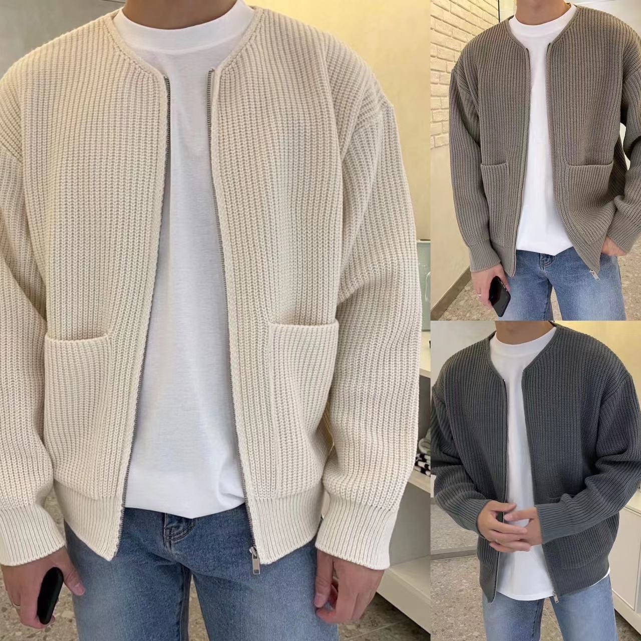 Men's Cardigan – Trendy Knit Sweater for Casual Wear