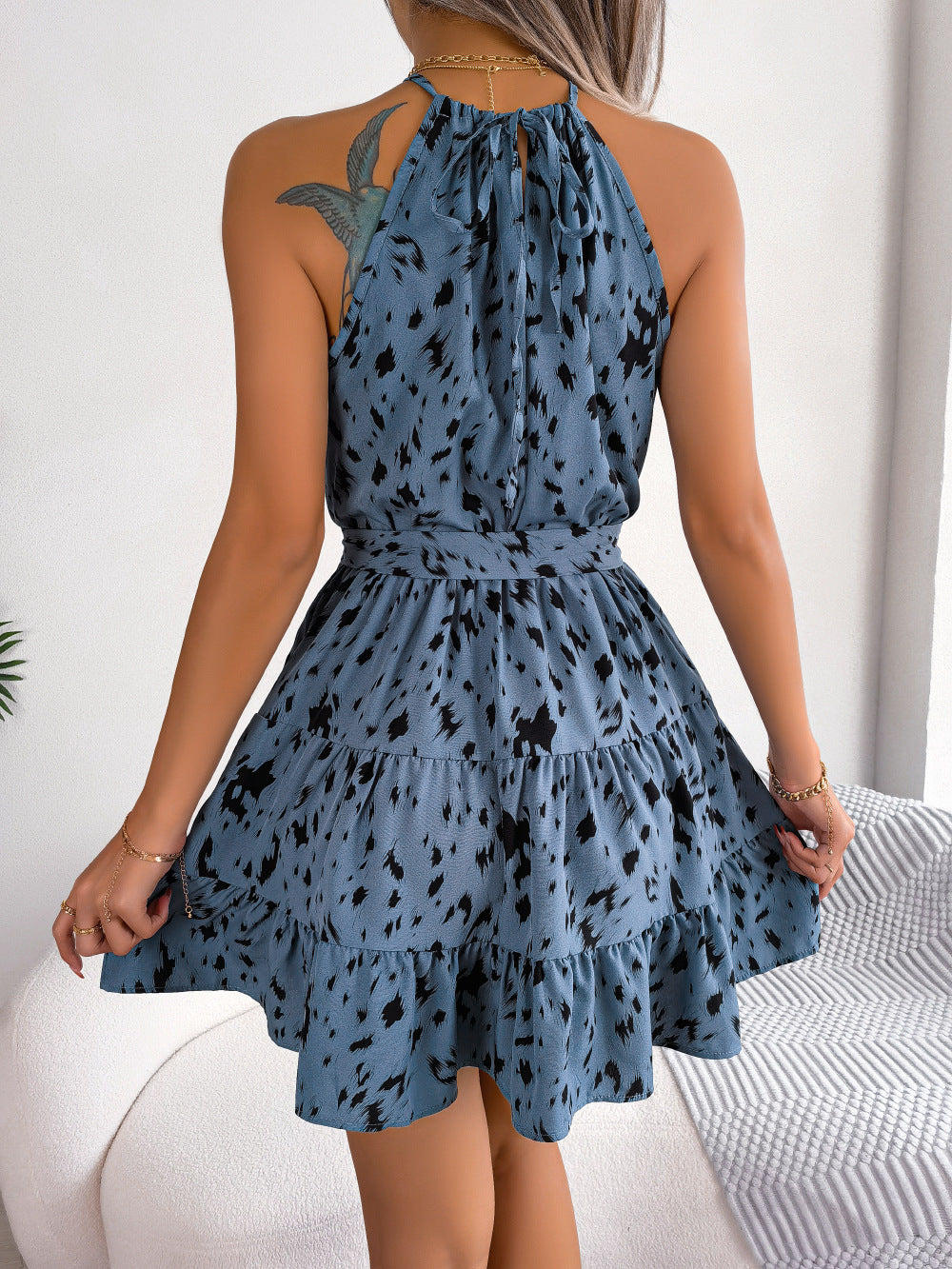 Summer Dress Women – Stylish Leopard Print Casual Dress