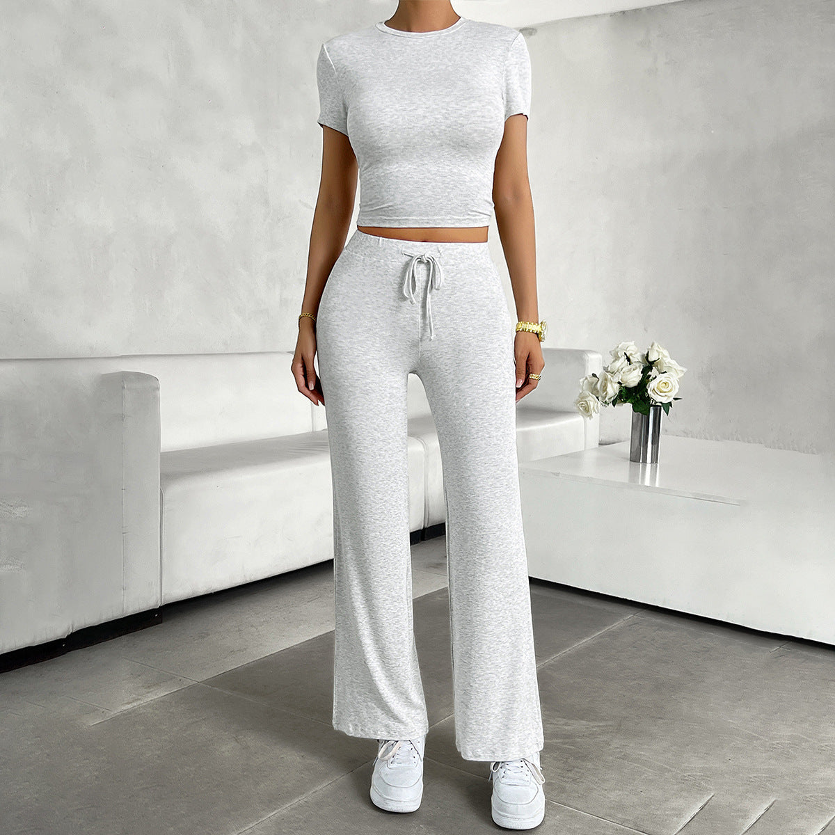 Comfortable Lounge Set – Stylish Soft Fabric Pajama Outfit