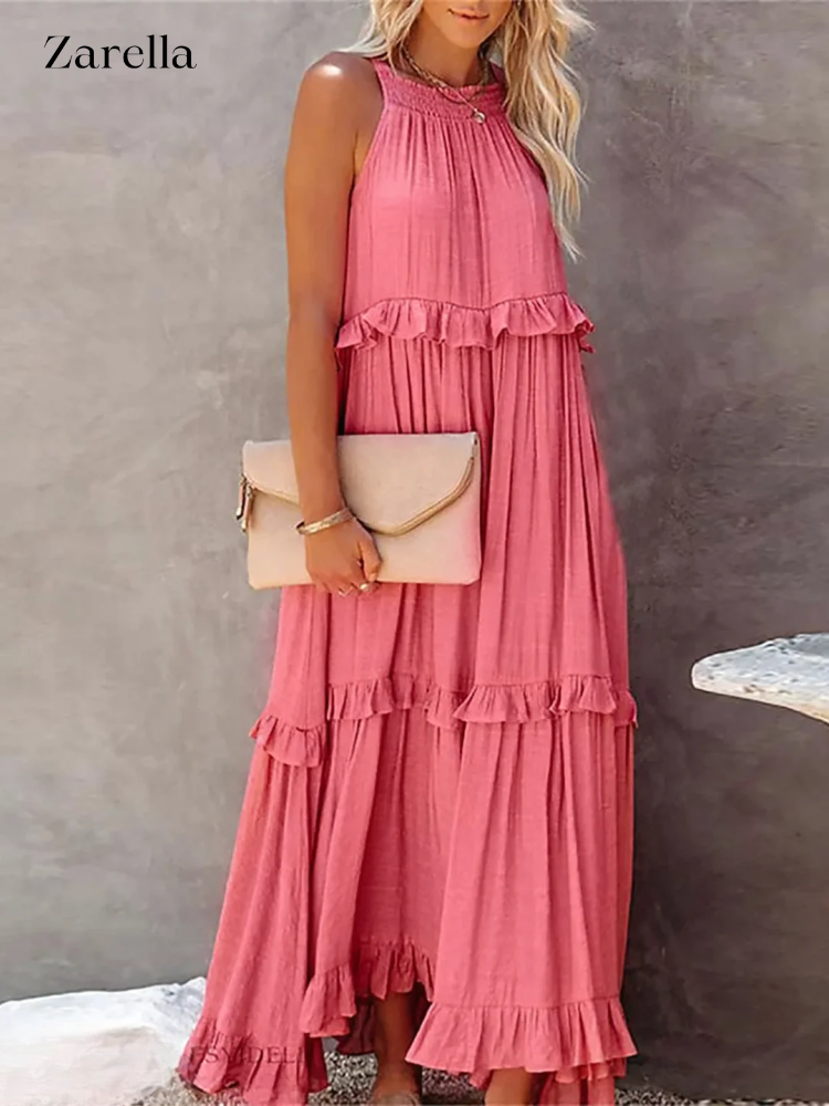 Maxi Dress Women – Casual Loose Long Dress for Summer