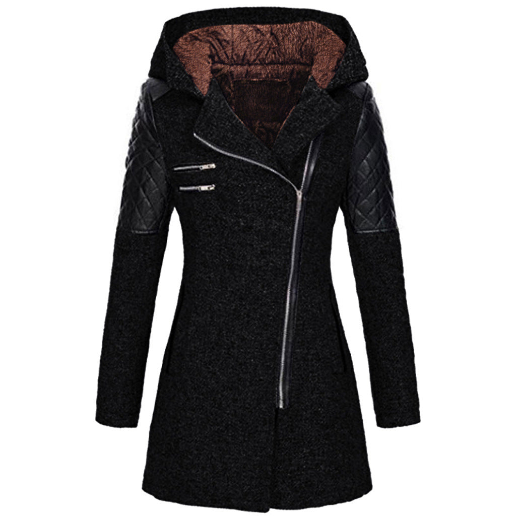 Winter Jacket Women – Stylish Warm Coat with Hood and Pockets