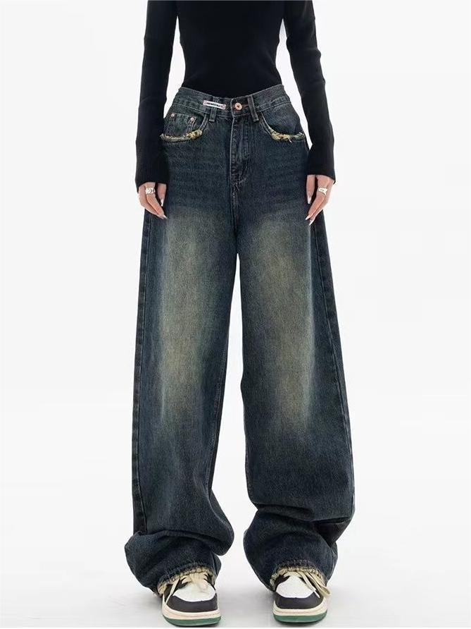 Baggy Jeans Women – Vintage High-Waisted Denim Trousers