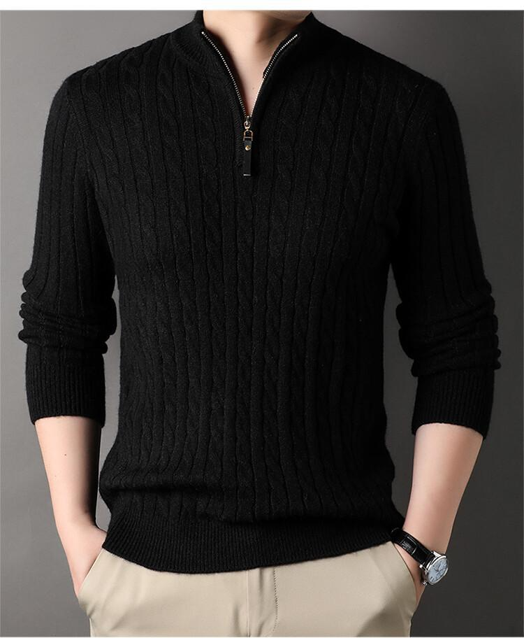 Half-Zip Sweater Men – Stylish Pullover for Modern Casual Wear