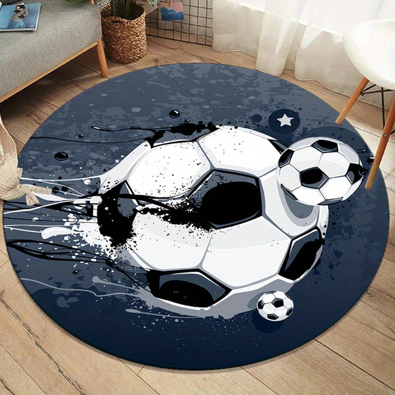 Non-Slip Round Area Rug – Soft Plush Carpet for Living Room and Bedroom