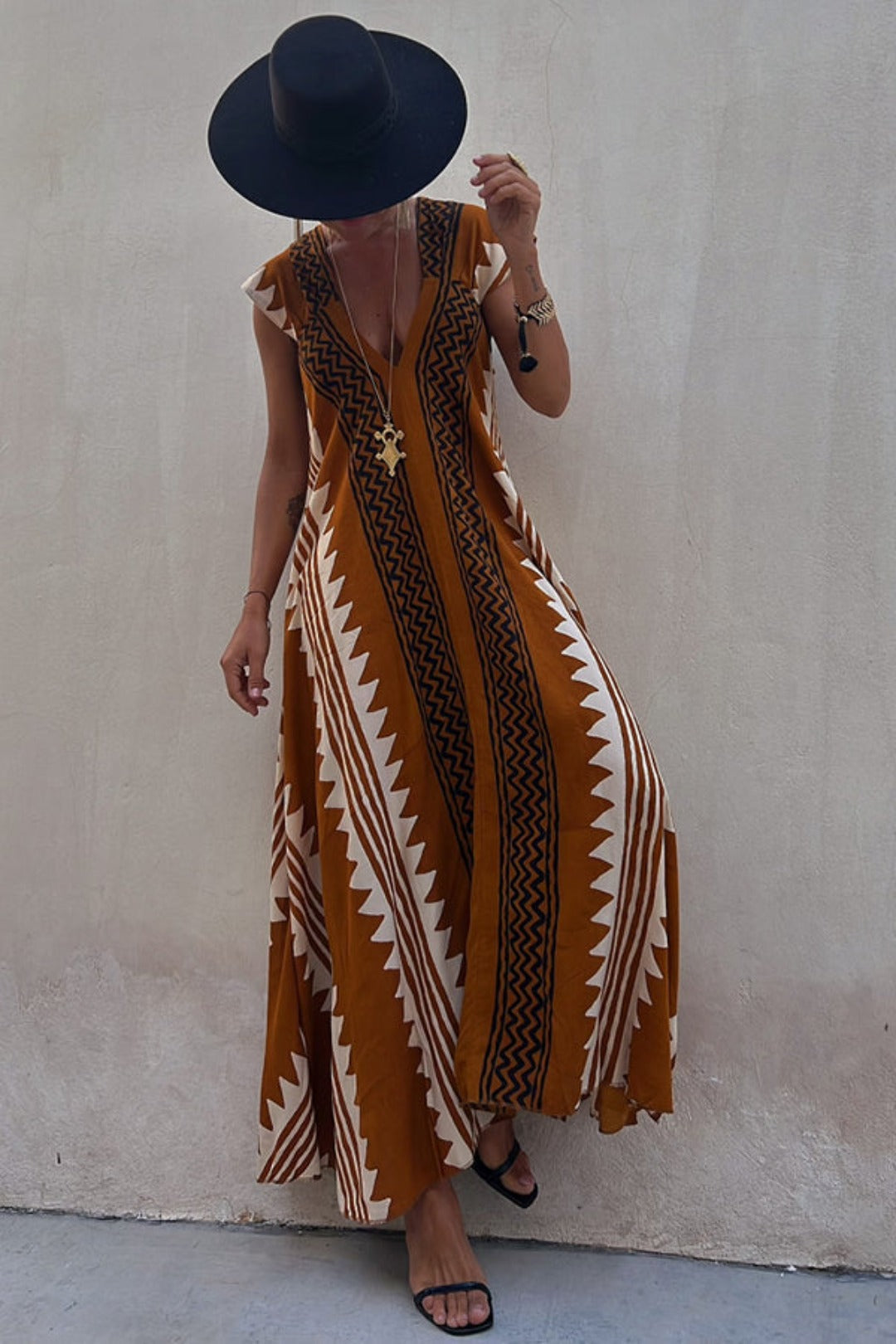 Aztec Dress – Boho Chic Maxi Dress for Women