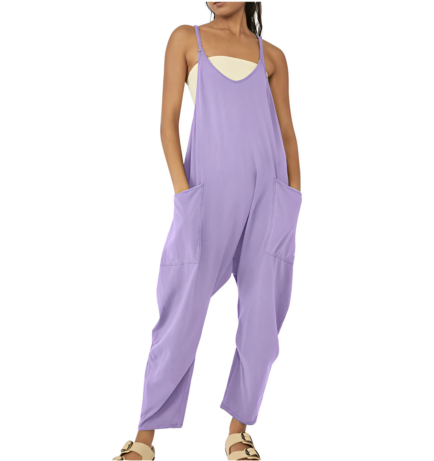 Wide Leg Jumpsuit for Women – Chic Romper with Comfortable Fit