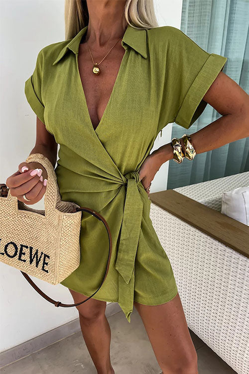 Short-Sleeved Jumpsuit Women – Chic Casual Romper for Summer