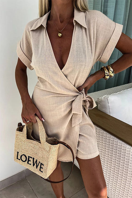 Short-Sleeved Jumpsuit Women – Chic Casual Romper for Summer