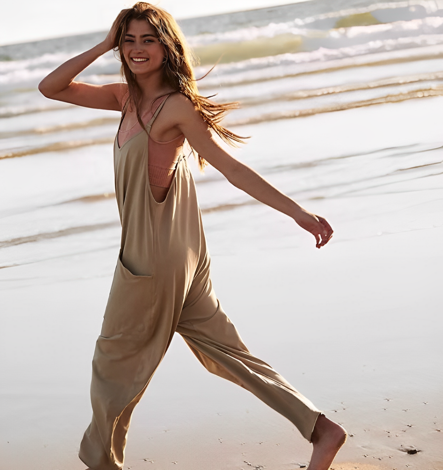 Wide Leg Jumpsuit for Women – Chic Romper with Comfortable Fit