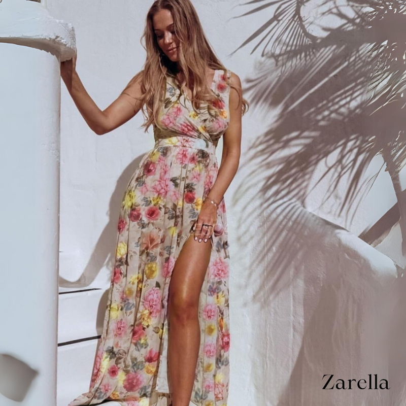 Summer Maxi Dress Women – Elegant Printed Long Dress for Casual Wear