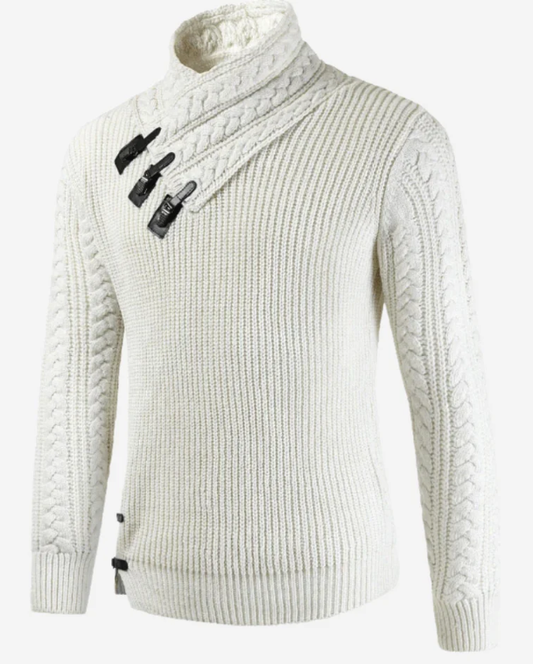 Men's Turtleneck Sweater – Elegant Knitted Pullover for Stylish Casual Wear