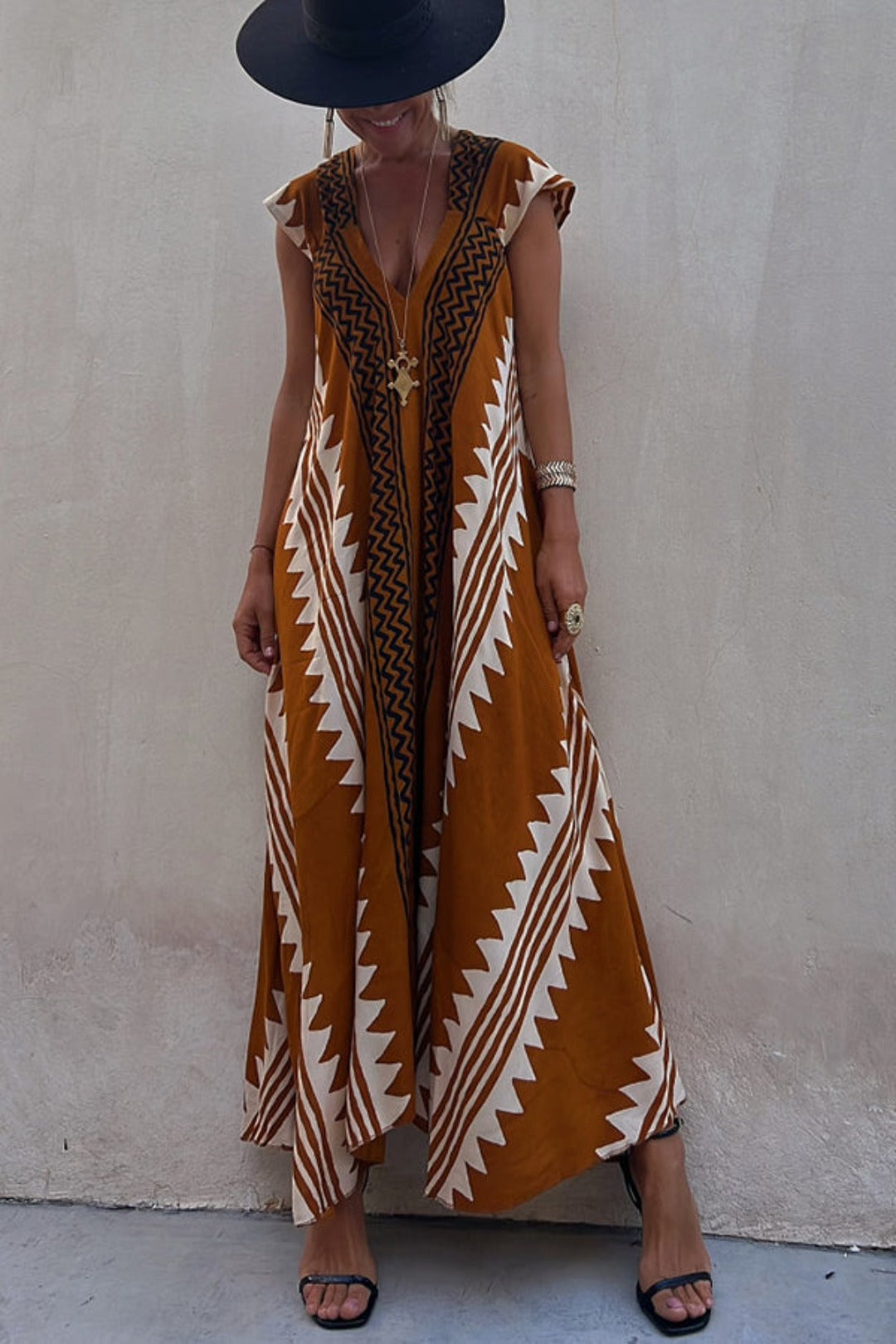 Aztec Dress – Boho Chic Maxi Dress for Women